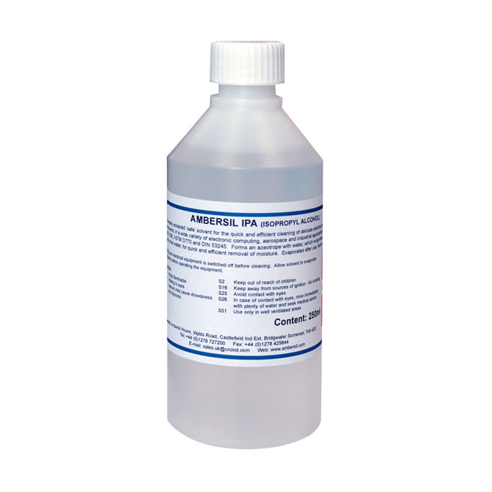Ambersil IPA Isopropyl Alcohol Cleaning Solvent (250ml)