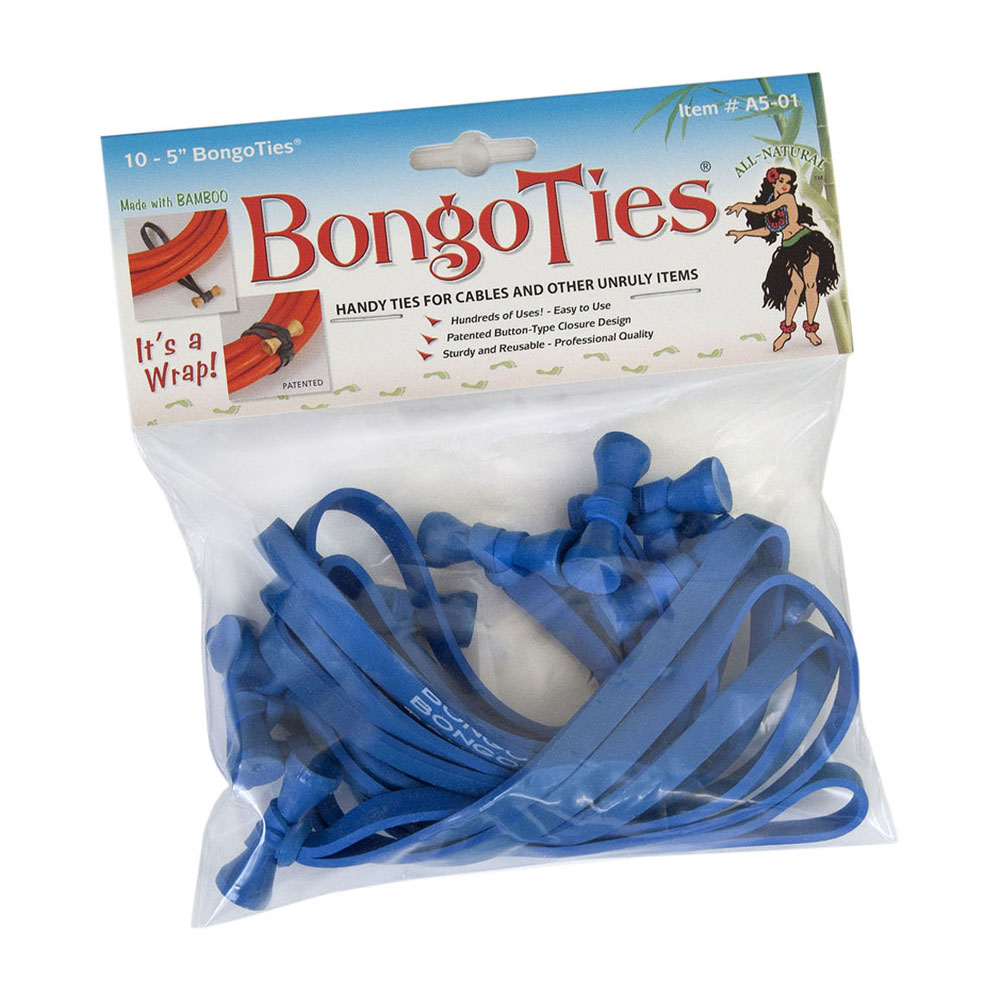 BongoTies 5'' Multi-Purpose Elastic Cable Ties (10 Pack)