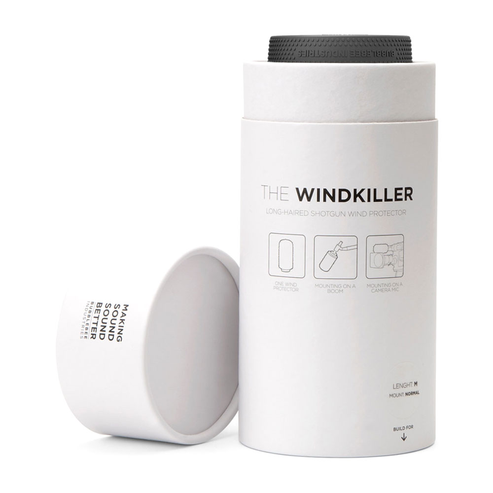 Bubblebee Industries The Windkiller Slip-On Furry Windshield - Medium