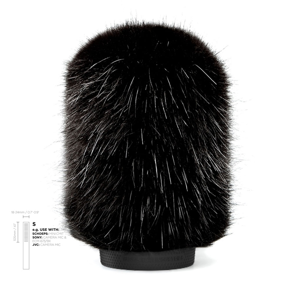 Bubblebee Industries The Windkiller Slip-On Furry Windshield - Small