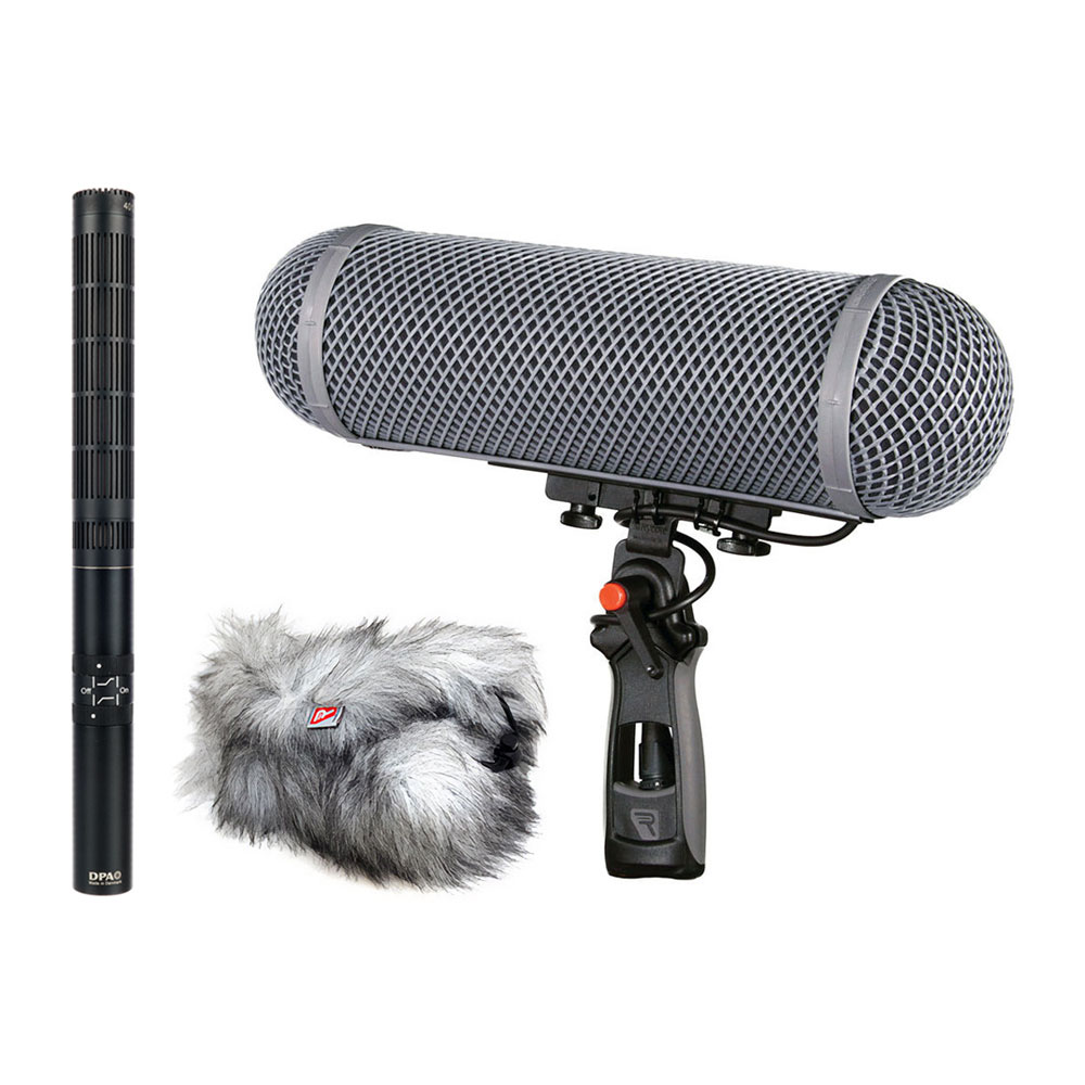 DPA 4017B Shotgun Microphone + Rycote Windshield Kit 3 Bundle