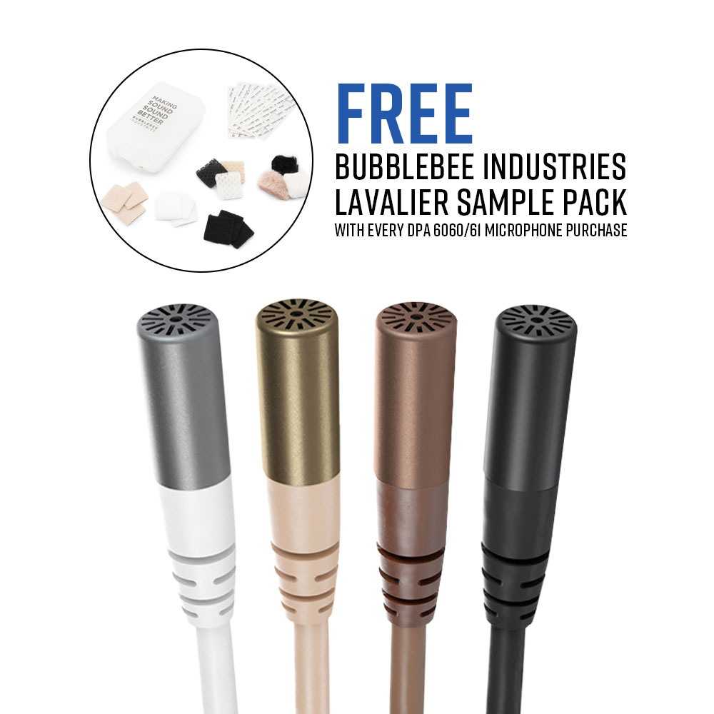 DPA CORE 6061 Subminiature Lavalier Microphone - Loud SPL - Microdot (FREE BBI Sample Pack Promotion)