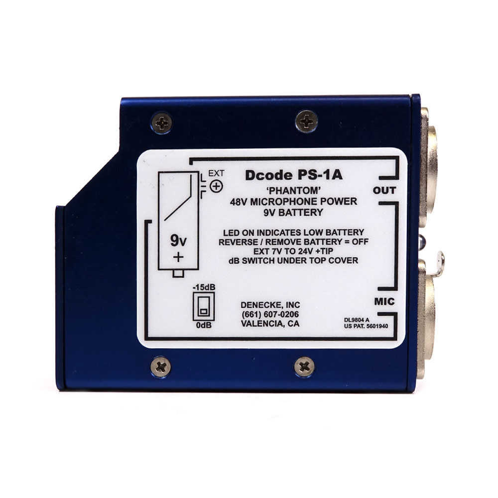 Denecke PS-1A 48v Phantom Microphone Power Supply - Everything Audio