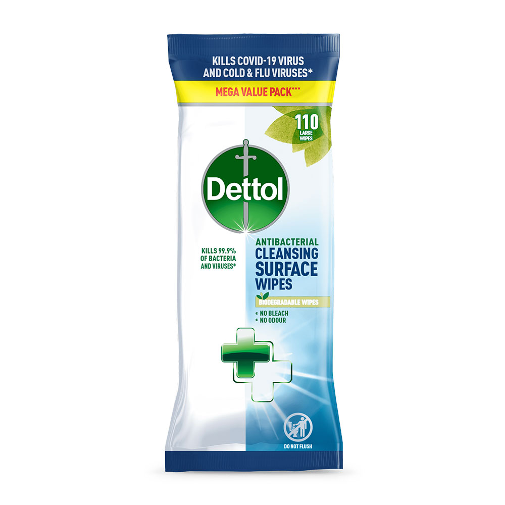 Dettol Antibacterial Surface Cleaning Wipes (110 Pack)