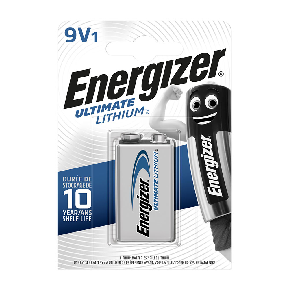 Energizer Lithium 9V PP3 6LR61 Battery