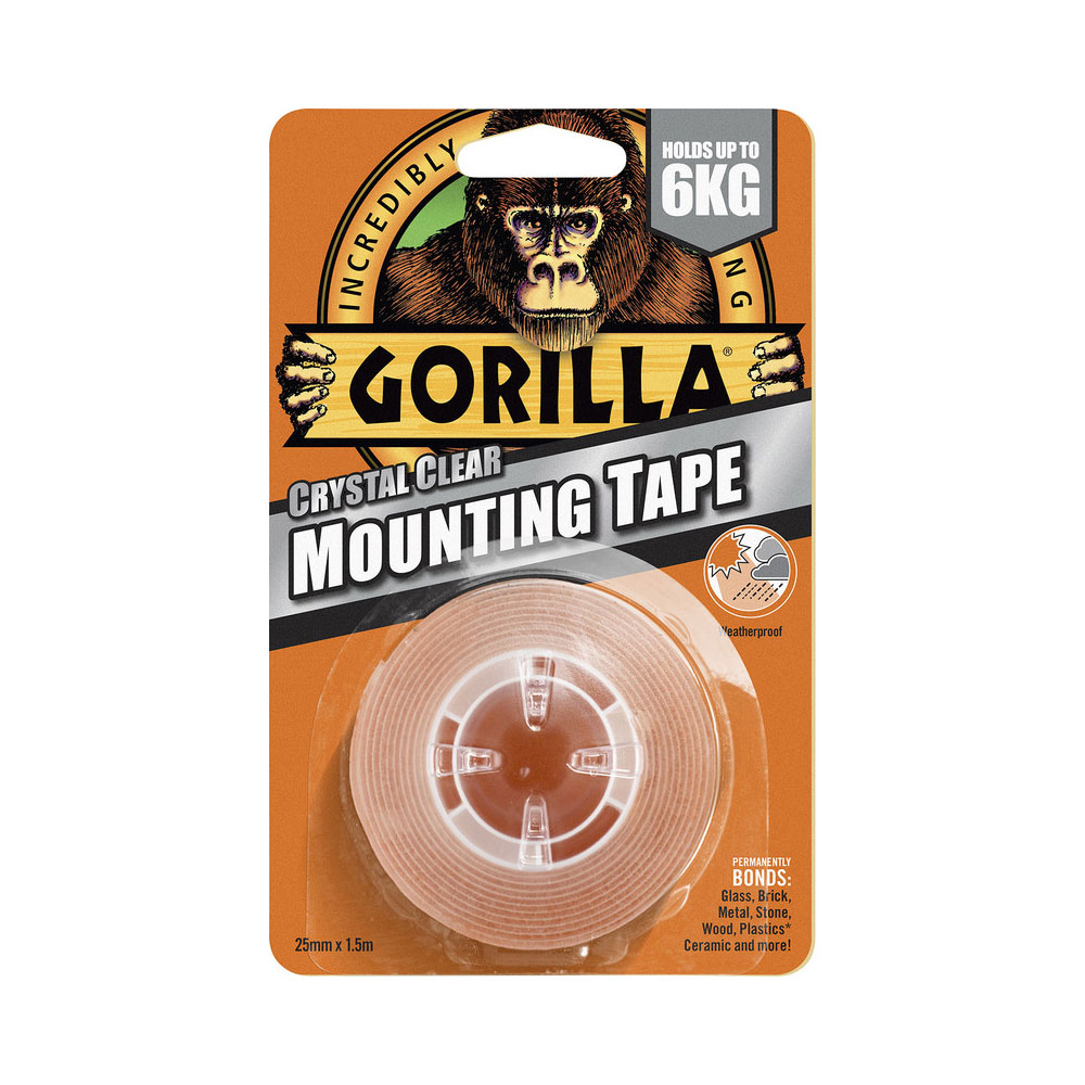 Gorilla Mounting Clear Tape - 1 Roll