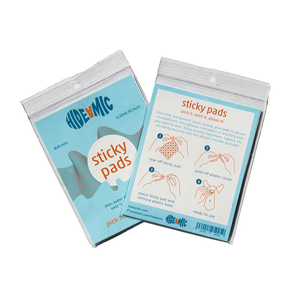 Hide-A-Mic Sticky Pads Adhesive Silicon Pads - 40 Pack
