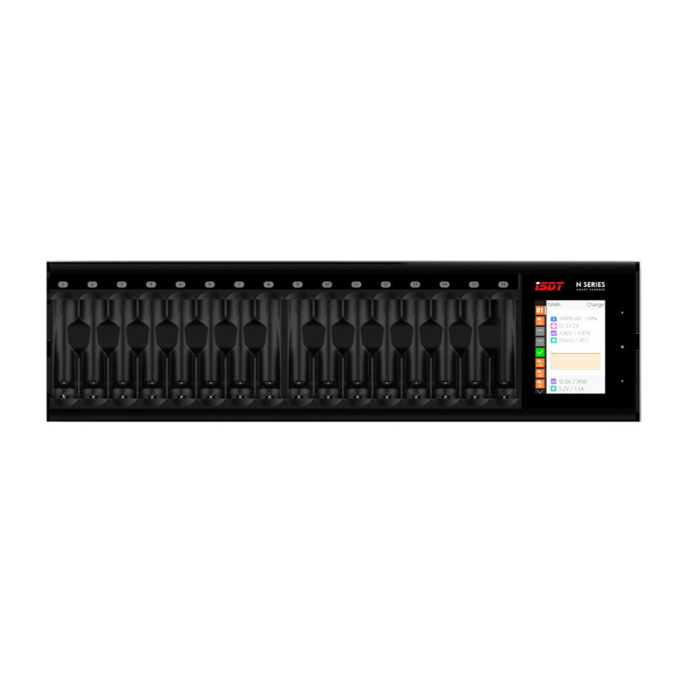 ISDT N16 16-Way Intelligent Battery Charger for AA/AAA Batteries