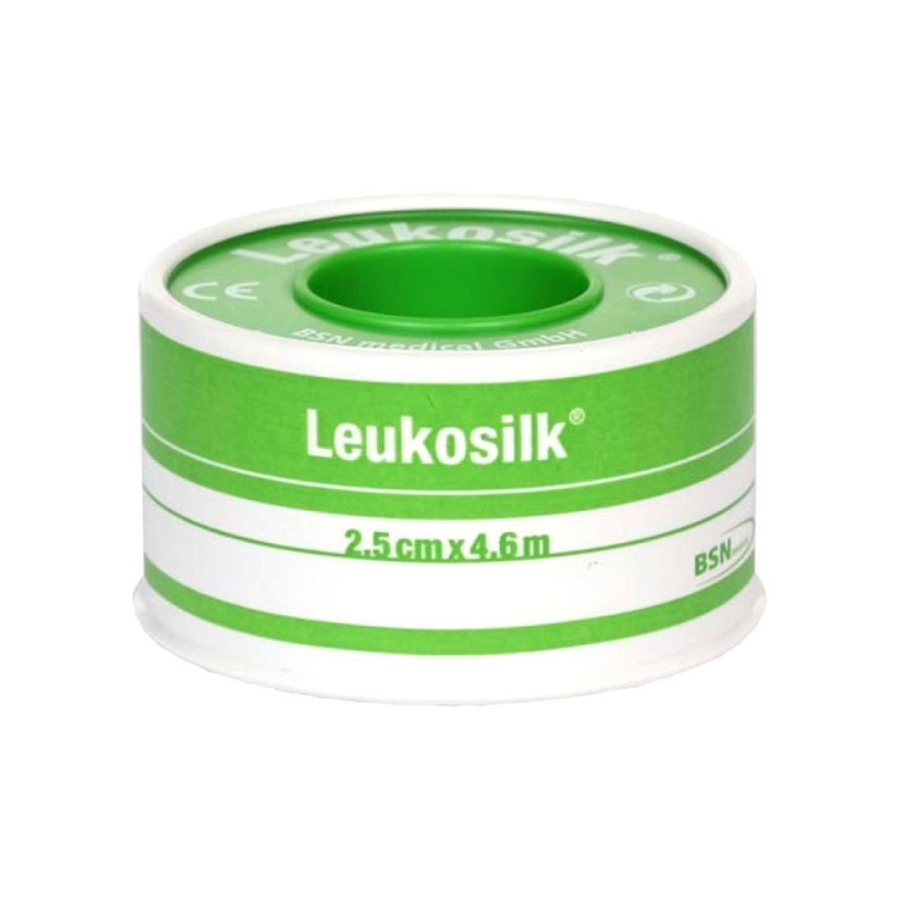 Leukosilk Tape Universal Skin-Friendly Polyacrylate Tape (2.5cm x 5m) - 1 Roll