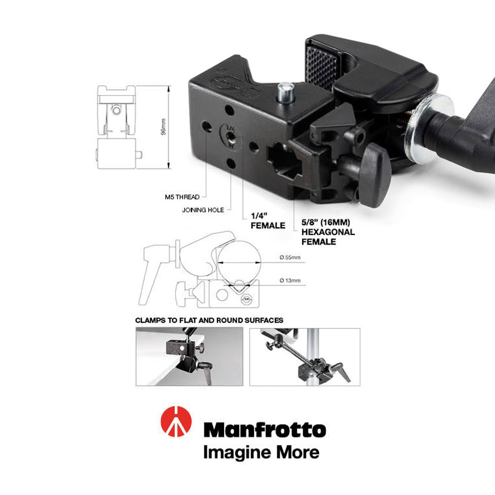 Manfrotto 035 Super Clamp – La Pince Photo Super Pratique, Même Pour Un Usage Pro (occasion)