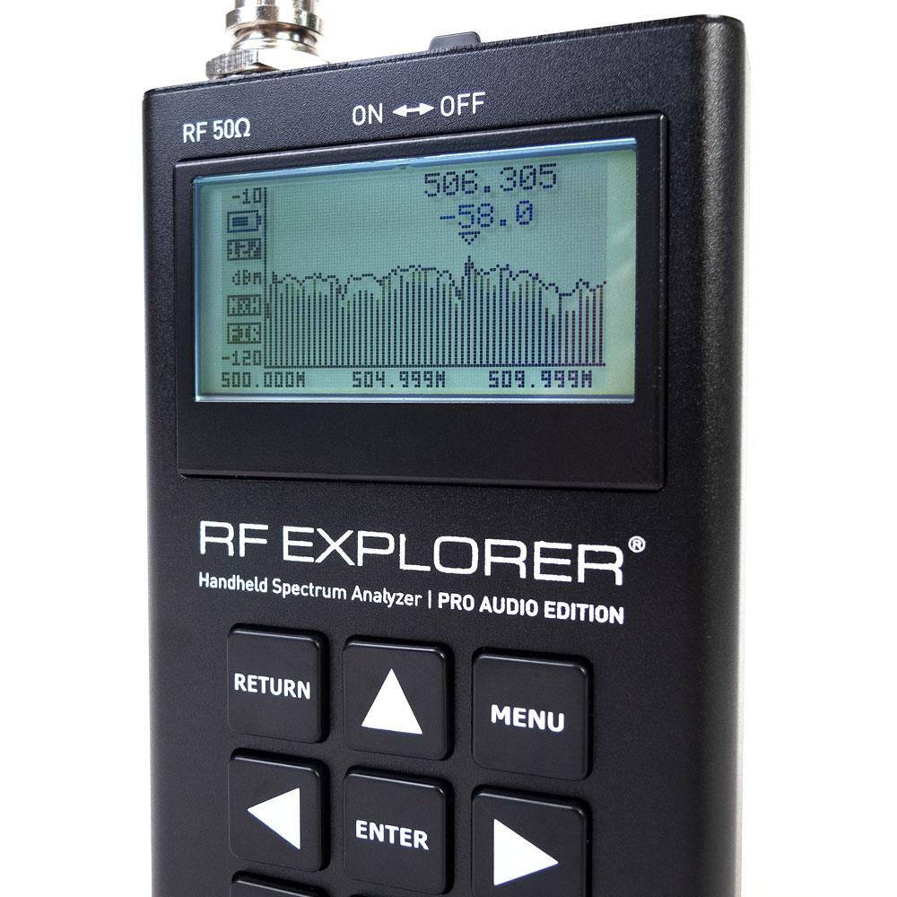 RF Venue Explorer Pro Audio Edition Handheld RF Spectrum Analyzer