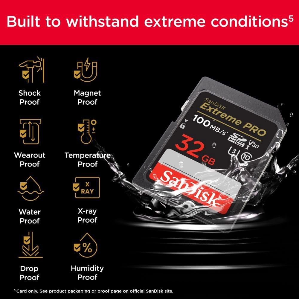 32 Go Carte Sdhc™ Et Sdxc™ Uhs-I Sandisk Extreme Pro | Sandisk Power In - Foto 9