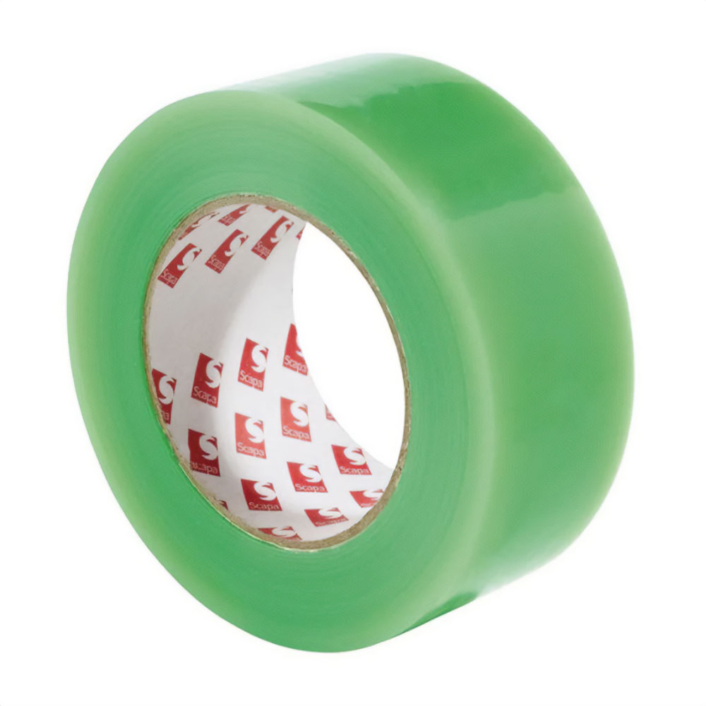 Scapa 1433 All-Weather 2'' Tape Green (50mm x 25m) - 1 Roll