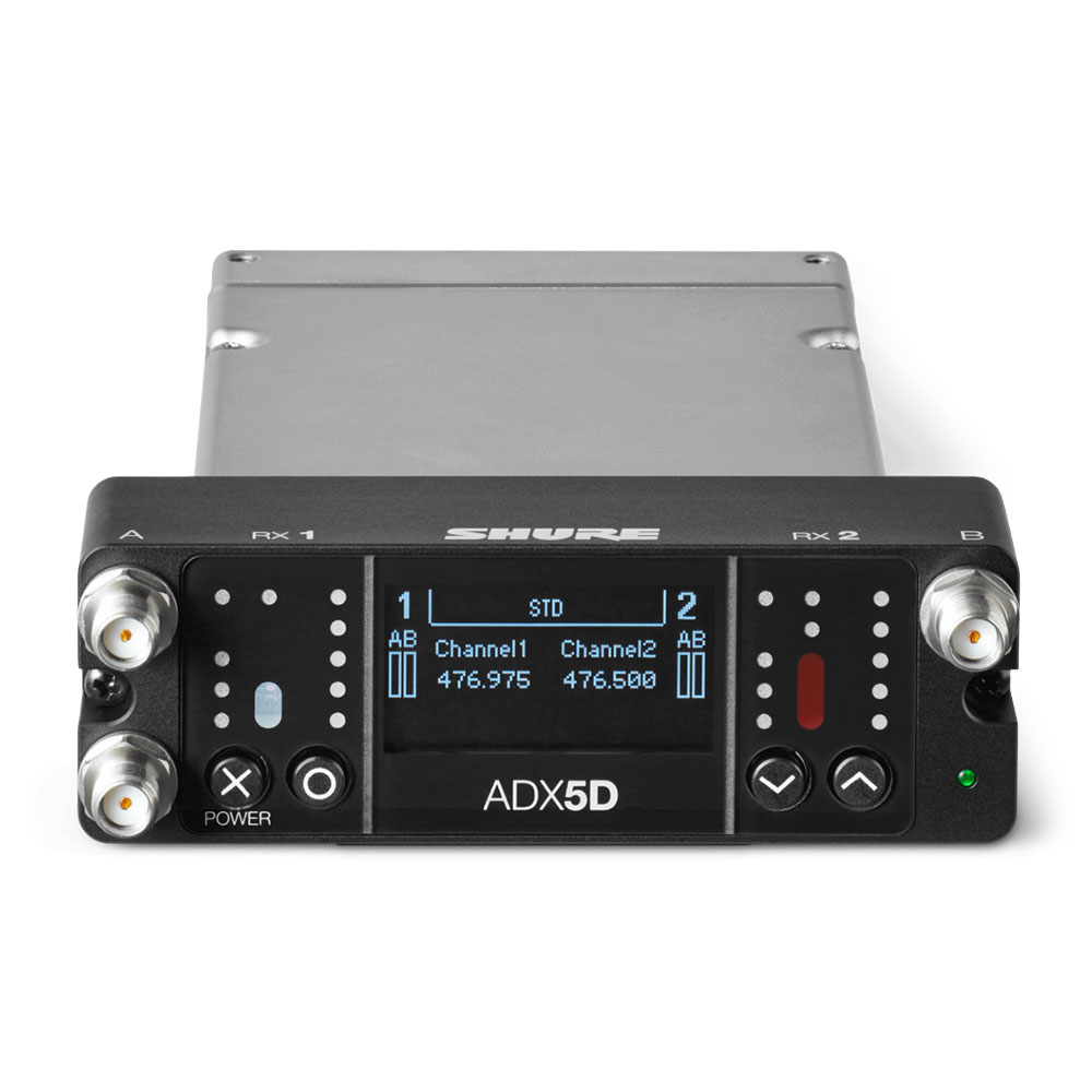 Shure ADX5D Axient Digital Dual-Channel Portable Wireless Receiver