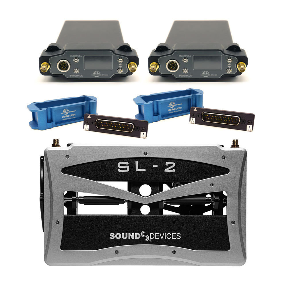 Sound Devices SL2 + 2 x Lectrosonics DSR4 + DSR4SUPER Bottom Plates Bundle