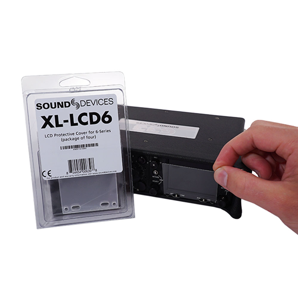 Sound Devices XL-LCD6 Screen Protector for 6-Series Mixer / Recorders (4 Pack)