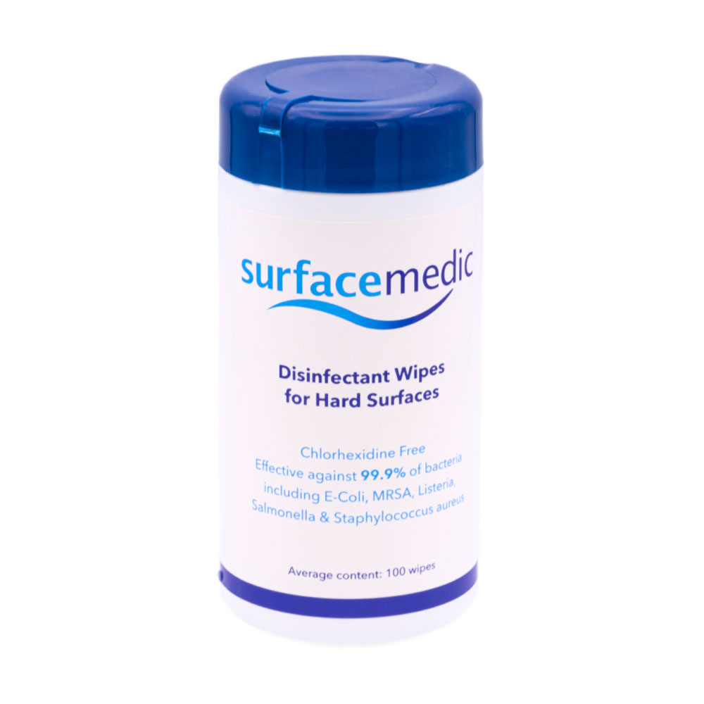 Surface Medic 70 Alcohol Disinfectant Wipes Tub of 100 Everything Audio