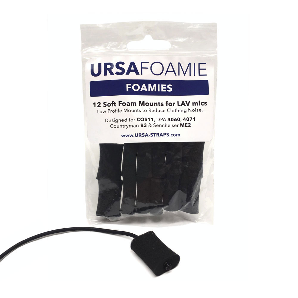 URSA Foamies Soft Foam Mounts for Lavalier Microphones - 12 Pack