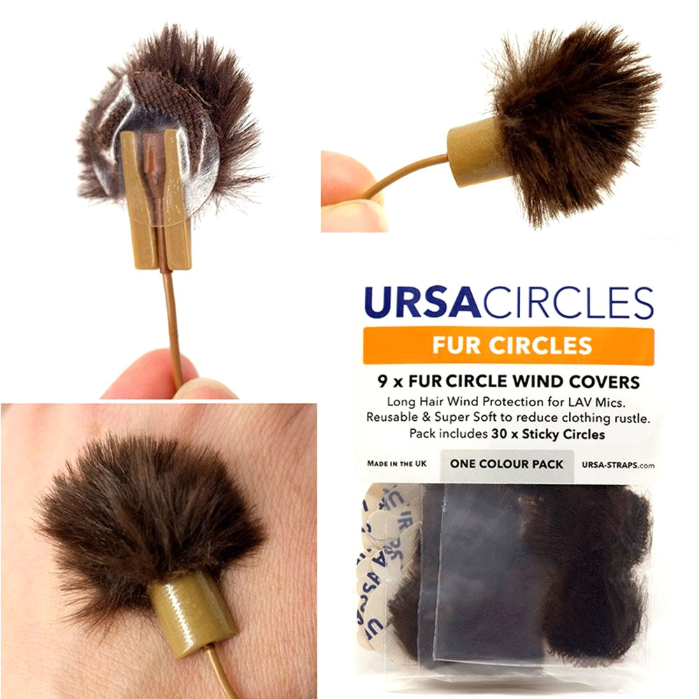 URSA Fur Circles Mini Windshields for Lavalier Microphones