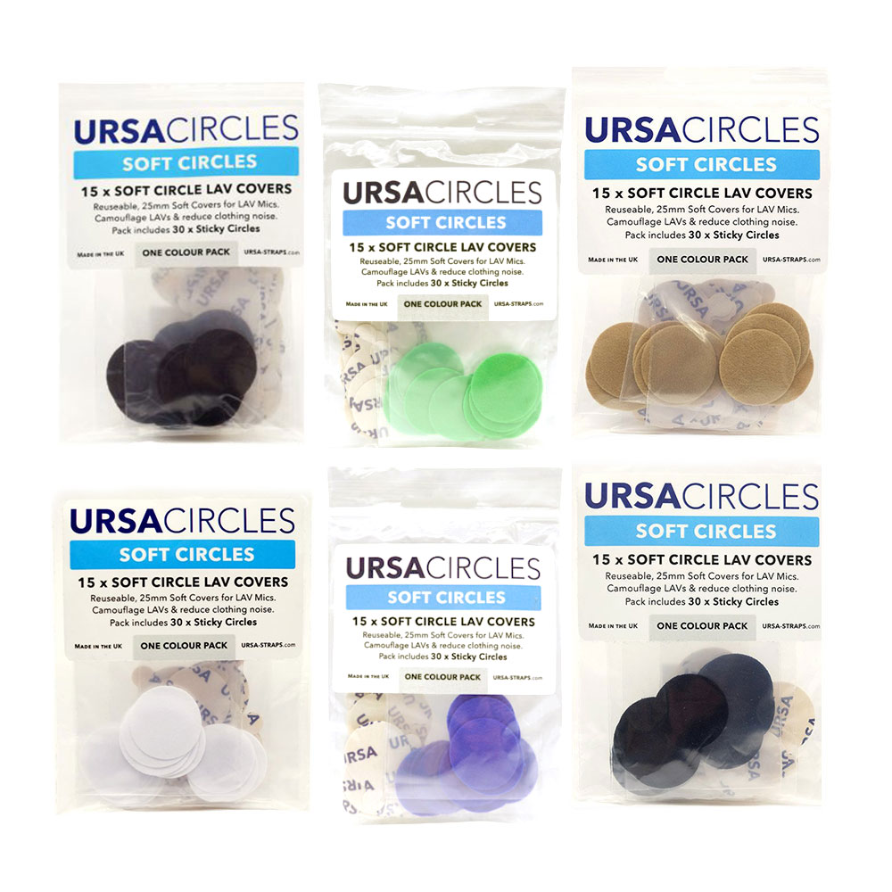 URSA Soft Circles Lavalier Microphone Covers