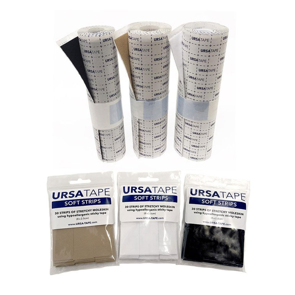 URSA Tape Soft Strips of Stretchy Moleskin Sticky Tape