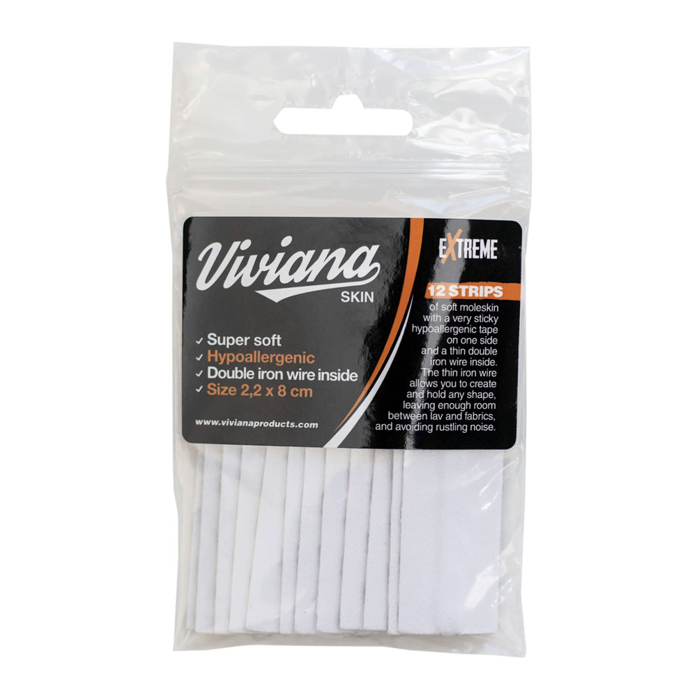 Viviana moleSkin Extreme Hypoallergenic Skin Lavalier Tape w/ Iron Wire Spine - 12 Pack