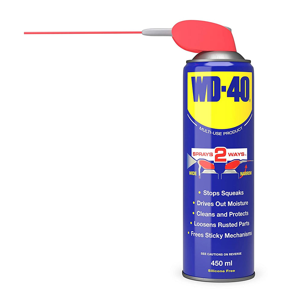 WD40 Spray Multi-Use Cleaning / Lubricant Spray w/ Smart Straw (450ml)