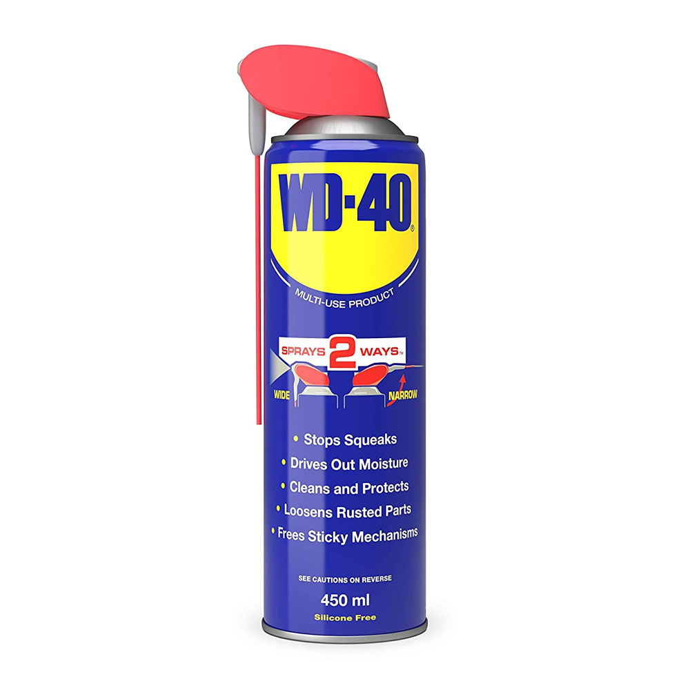 WD40 Spray Multi-Use Cleaning / Lubricant Spray w/ Smart Straw (450ml)