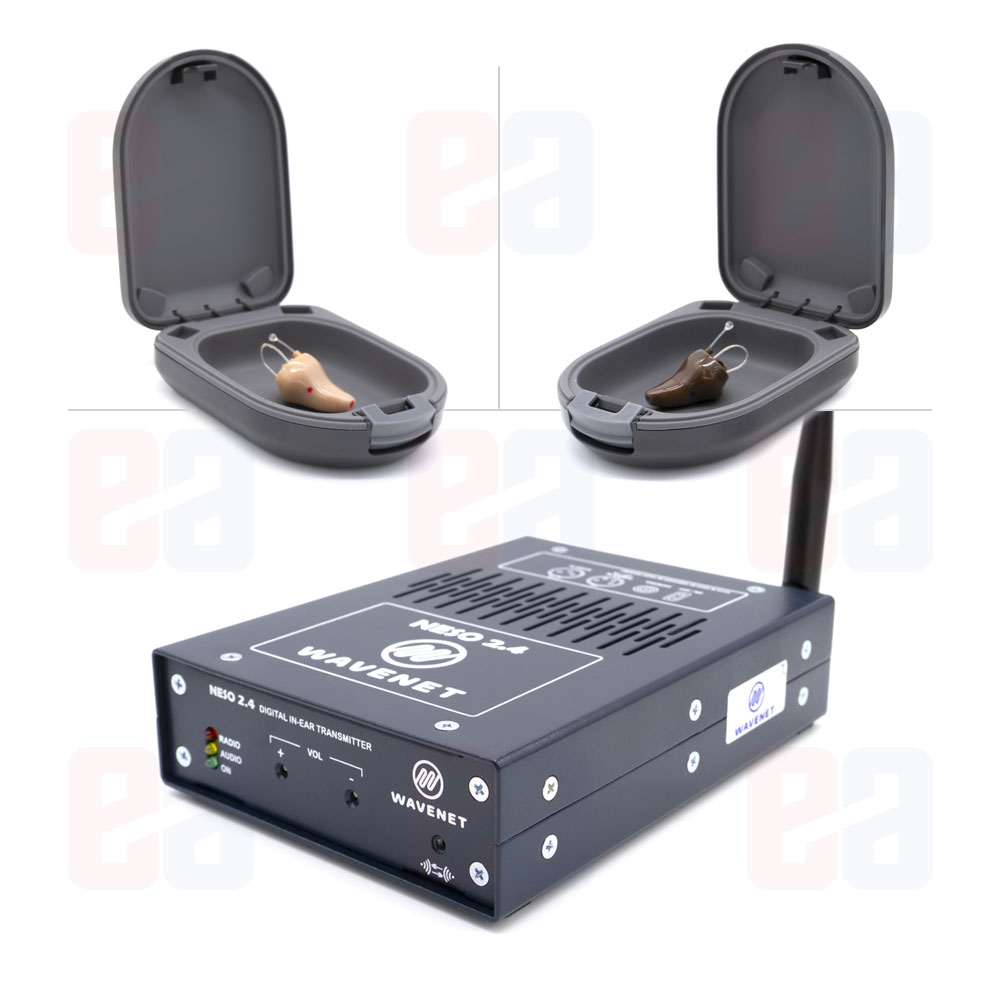 Wavenet NESO 2.4 Transmitter & In-The-Canal IEM Stereo Set Bundle