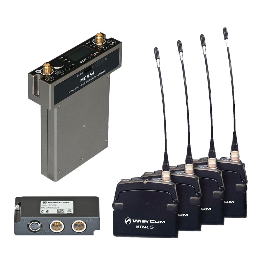 Wisycom MCR54 Quad Kit With 4x MTP41s Transmitters