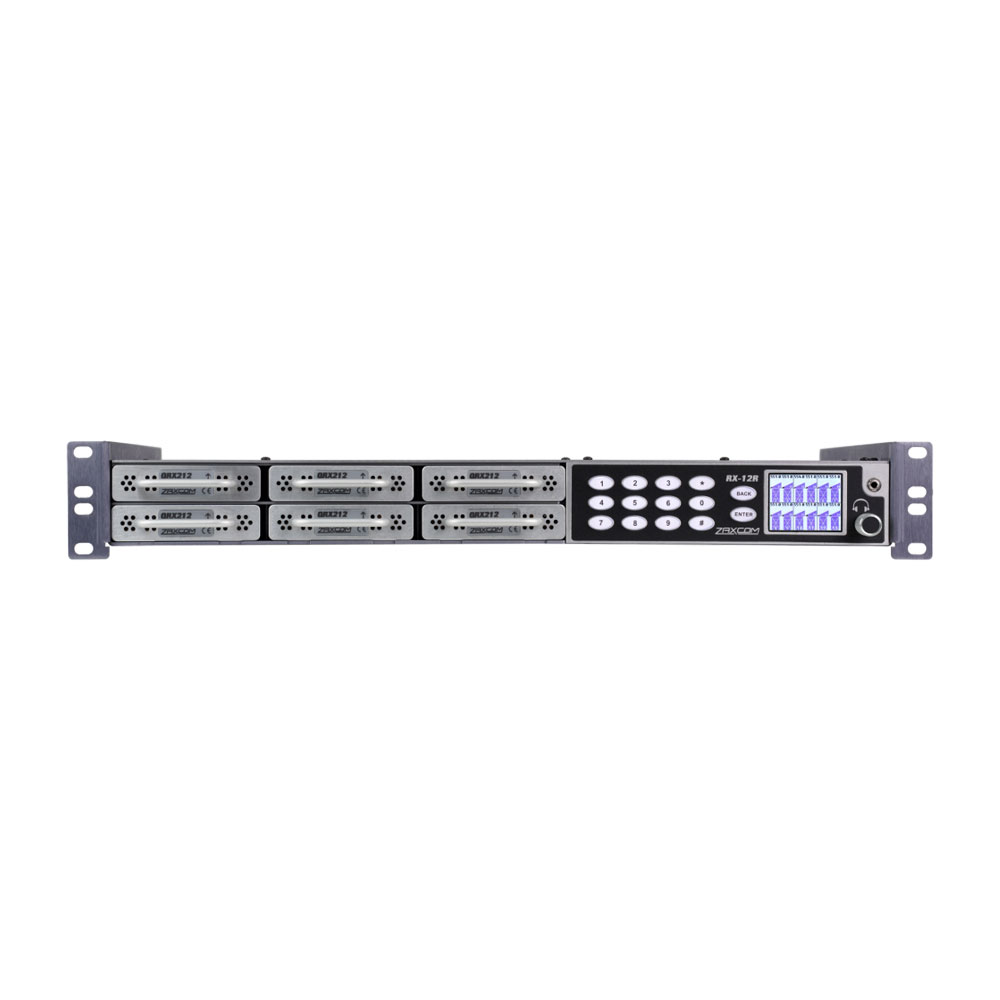 Zaxcom RX-12-R 6-Slot Rack-Mount Wireless Receiver System