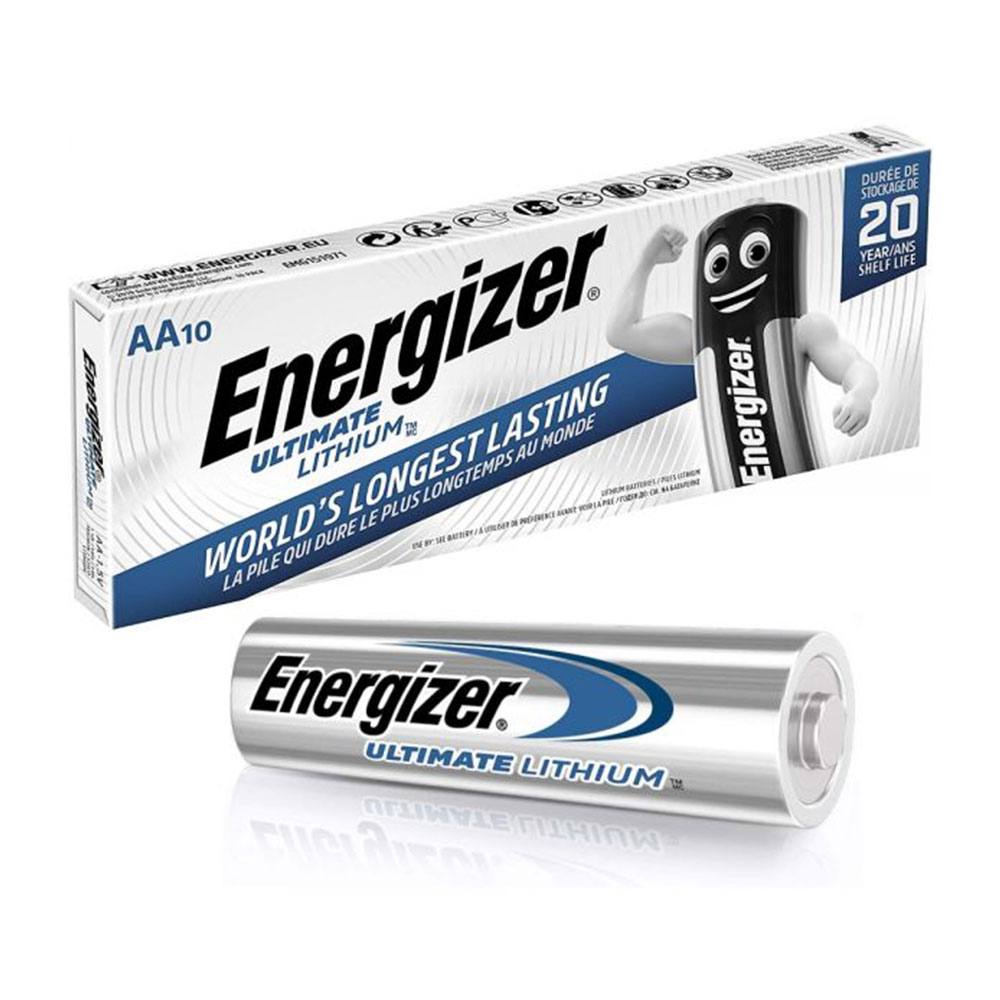 Energizer Lithium AA Batteries L91 LR6 (10 Pack) Everything Audio