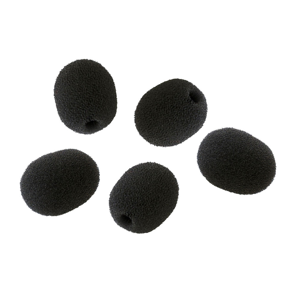 Radius Lavalier Mic Foam Windshields - Black - Pack of 5