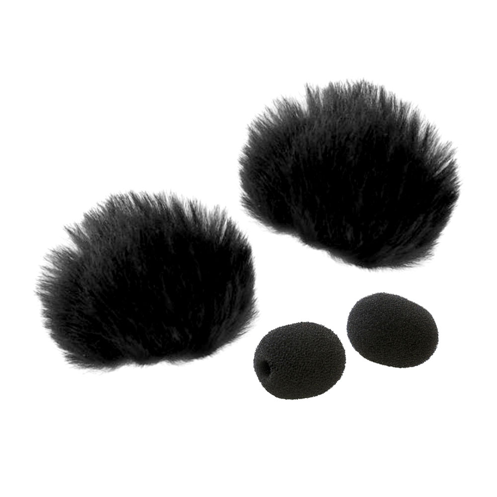 Radius Urchin Lavalier Windshield - Foam & Fur - Pair