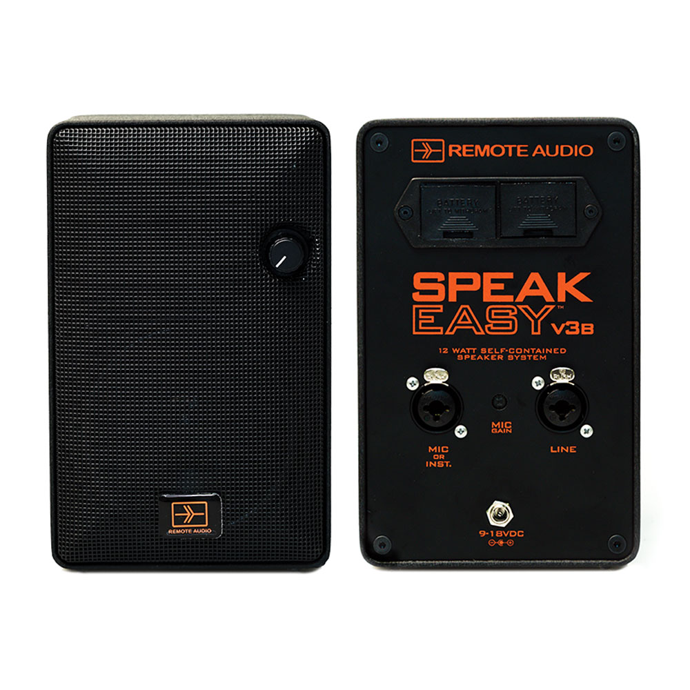 Remote Audio Speakeasy V3B Battery Powered Monitor Speaker