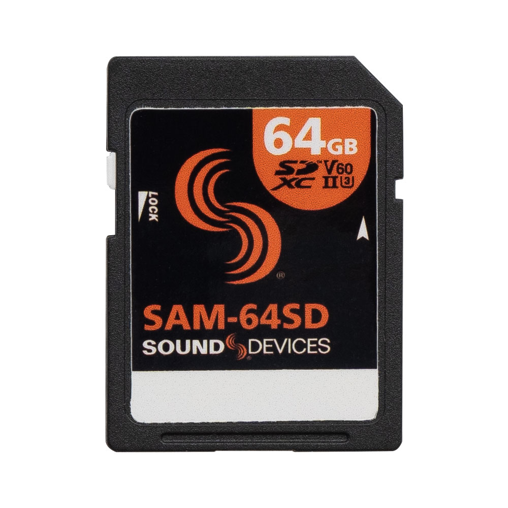 Sound Devices SAM Approved Media SD Card