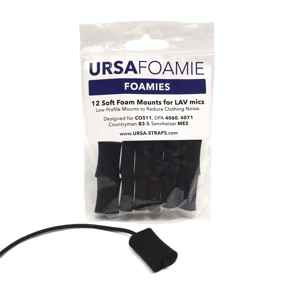 URSA Foamies Soft Foam Mounts for Lavalier Microphones - 12 Pack (Select Option)