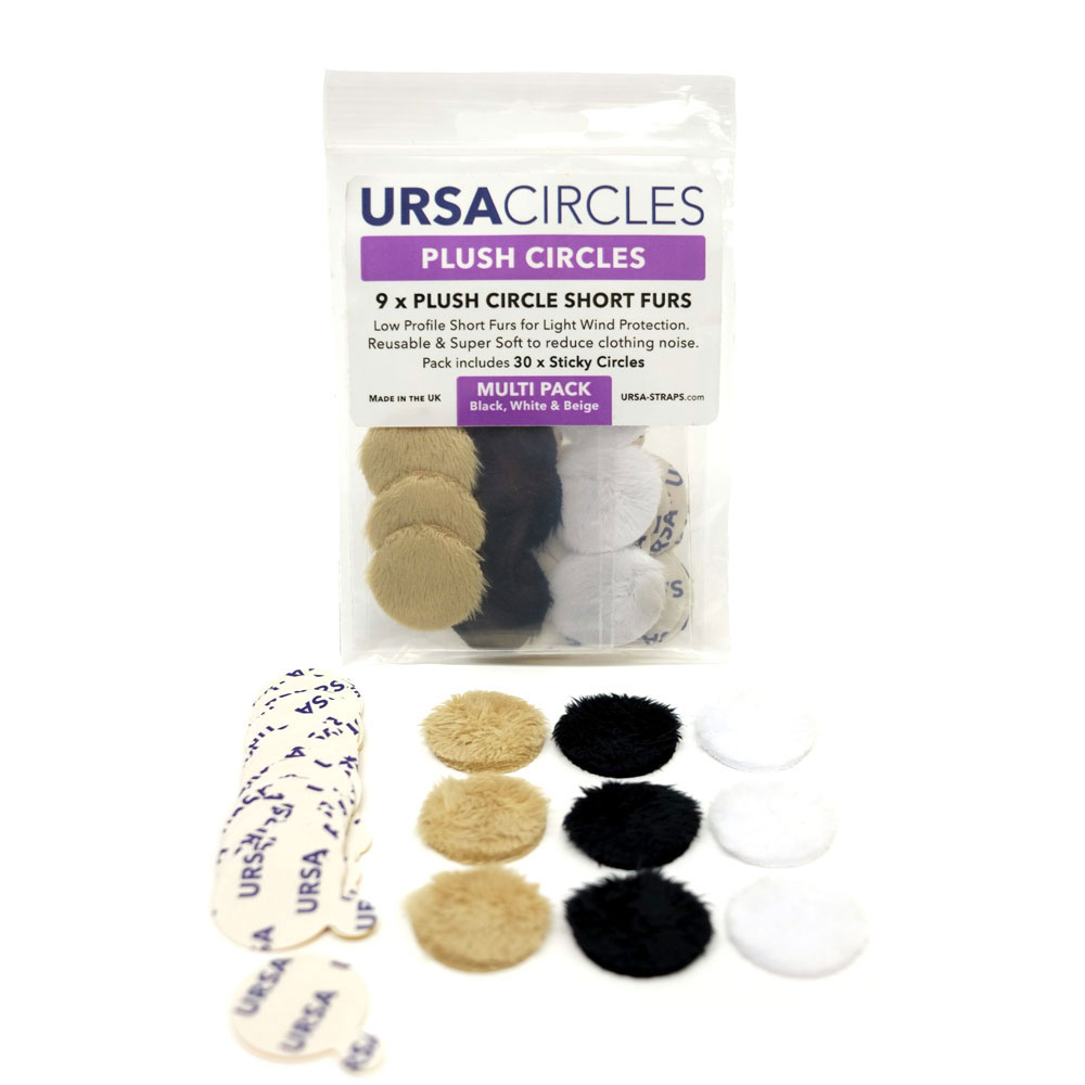 URSA Mini Sticky Circles – 90 Cerchietti Adesivi Doppia Faccia Ipoallergenici Per Microfoni Lavalier, Diametro 15 Mm