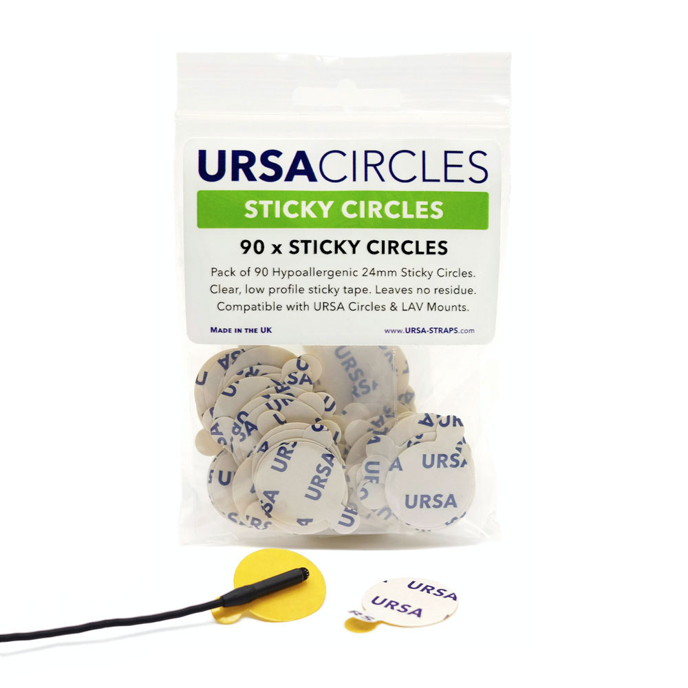 URSA Sticky Circles for Lavalier Microphones - 90 Pack